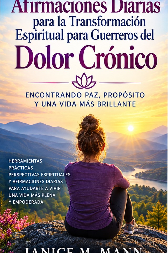 Portada del libro Afirmaciones Diarias para la Transformación Espiritual para Guerreros del Dolor Crónico