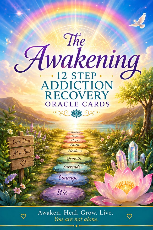 The Awakening 12 Step Addiction Recovery Oracle Cards box cover