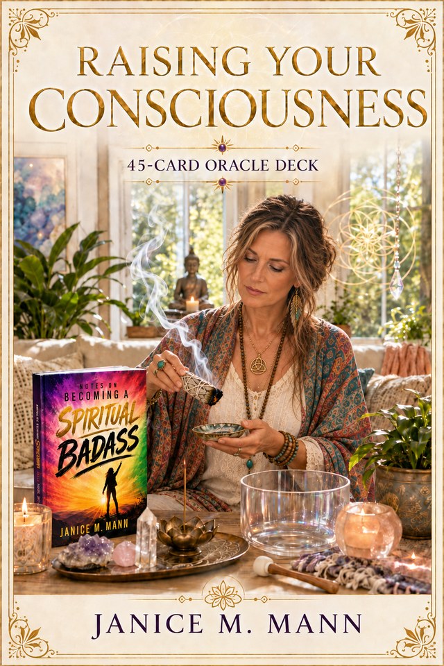 Raising Your Consciousness 45-card oracle deck cover